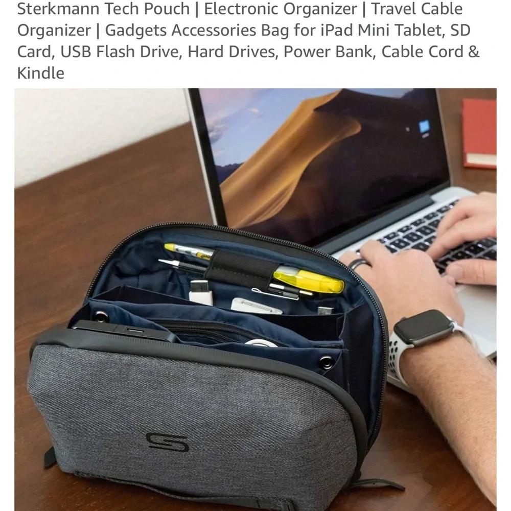 STERKMAN Gray TECH POUCH